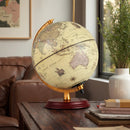8 Inch Illuminated World Globe Night Light up Globe Lamp with Wooden Stand and HD Map by LJGDeals