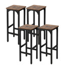 8-Piece Complete Industrial and Modern Living and Dining Room Set by LJGDeals