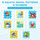 8-Piece Educational Interlocking Baby Play Mat with Animals and Numbers by LJGDeals