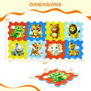 8-Piece Educational Animal Interlocking Baby Play Mat