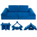 6 Pieces Convertible Kids Sofa Playset with Zipper by DirectDeals