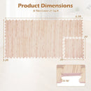 8 Pieces EVA Foam Floor Tiles with Wood Texture by LJGDeals