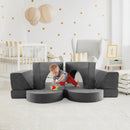 8 Pieces Kids Modular Play Sofa with Detachable Cover for Playroom and Bedroom by LJGDeals