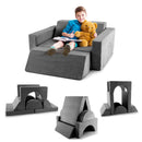 8 Pieces Kids Modular Play Sofa with Detachable Cover for Playroom and Bedroom by LJGDeals