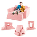 8 Pieces Kids Modular Play Sofa with Detachable Cover for Playroom and Bedroom by LJGDeals