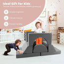 8 Pieces Kids Modular Play Sofa with Detachable Cover for Playroom and Bedroom by LJGDeals
