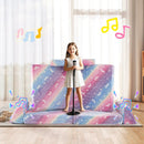 8 Pieces Modular Kids Play Couch Glow in the Dark Toddler Sectional Sofa by LJGDeals