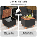 8-Piece Outdoor Conversation Set with Storage Coffee Table