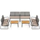 8-Piece Patio Conversation Set with Acacia Wood Coffee Table by LJGDeals