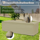 8 Pieces Patio Space-Saving Rattan Furniture Set with Storage Box and Waterproof Cover-Black