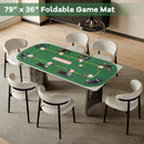 79 x 36 Inch 8-Player Foldable Poker Table Top with Carry Bag and Cup Holders by LJGDeals