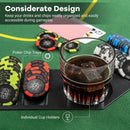 79 x 36 Inch 8-Player Foldable Poker Table Top with Carry Bag and Cup Holders by LJGDeals