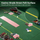 79 x 36 Inch 8-Player Foldable Poker Table Top with Carry Bag and Cup Holders by LJGDeals