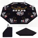 8-Player Foldable Poker Table Top with Cup Holders