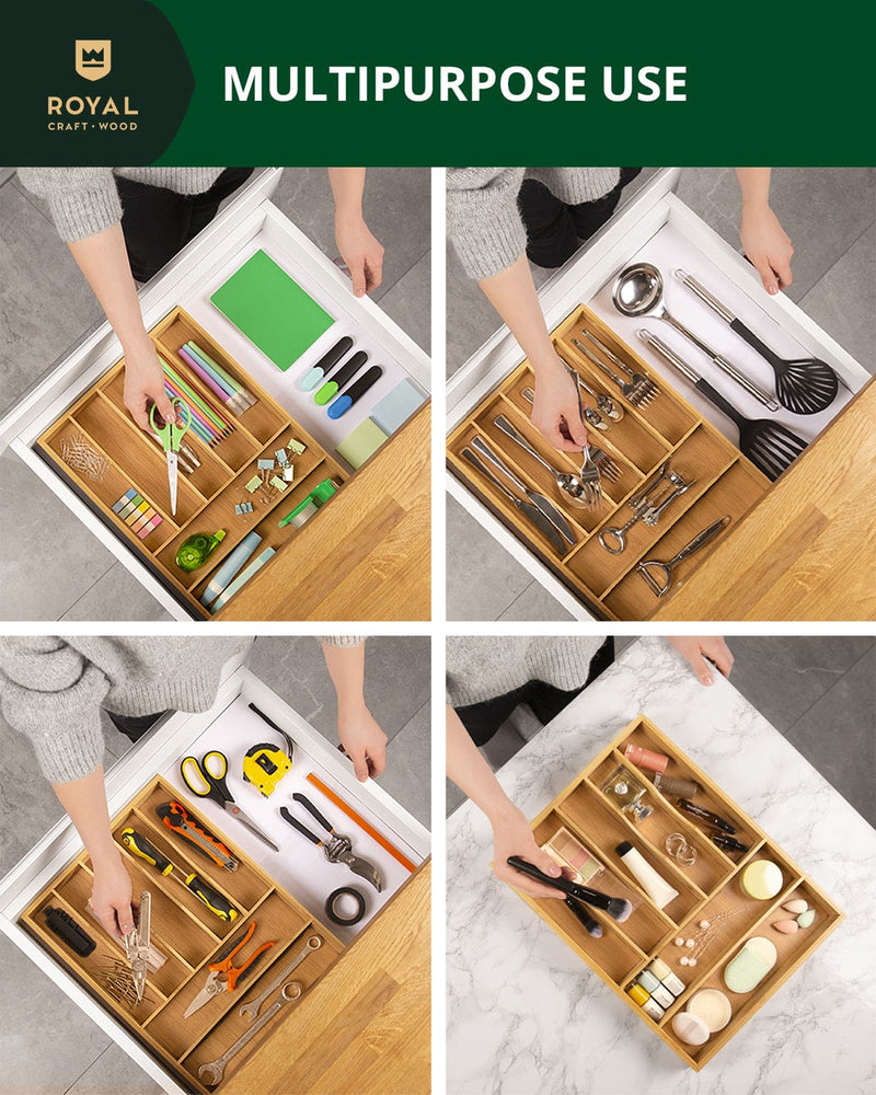 Basic Silverware Drawer Organizer, Natural, photo 3 of 9