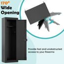 8 Rifle Safe Large Gun Cabinet with Storage Shelf-Black by LJGDeals
