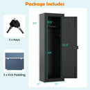 8 Rifle Safe Large Gun Cabinet with Storage Shelf-Black by LJGDeals