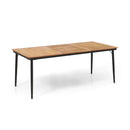 79 Inch Acacia Wood Outdoor Dining Table for 8 with 1.9 Inch Umbrella Hole by LJGDeals