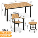 Grain Outdoor Dining Set, 8-Piece