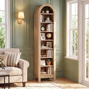 8-Tier Modern Arch Bookshelf with 3 Adjustable Shelves by LJGDeals
