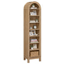 8-Tier Modern Arch Bookshelf with 3 Adjustable Shelves by LJGDeals