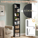 8-Tier Narrow Bookshelf with Adjustable Shelves by DirectDeals