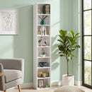 8-Tier Narrow Bookshelf with Adjustable Shelves by LJGDeals