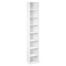 8-Tier Narrow Bookshelf with Adjustable Shelves by LJGDeals