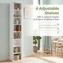 8-Tier Narrow Bookshelf with Adjustable Shelves by LJGDeals