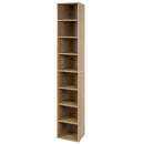 8-Tier Narrow Bookshelf with Adjustable Shelves by LJGDeals
