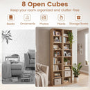 8-Tier Narrow Bookshelf with Adjustable Shelves by LJGDeals