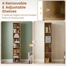 8-Tier Narrow Bookshelf with Adjustable Shelves by LJGDeals
