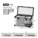 ICECO APL35 Dual Zone Aluminum 12V Portable Fridge Freezer - Black