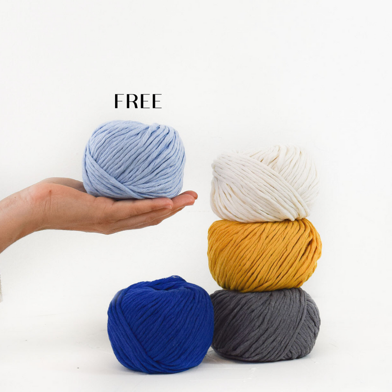 BUNDLE UP - GET 1 FREE // BUNDLE 5 BALLS of COTTON ZERO WASTE 3 MM