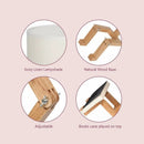 Creative Shape-Changing Wooden Lamp – Foldable Modern Desk Light for Bedroom, Study & Living Room by 2Dropme