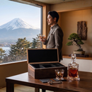 Whiskey Stones & Decanter Gift Set for Men & Women