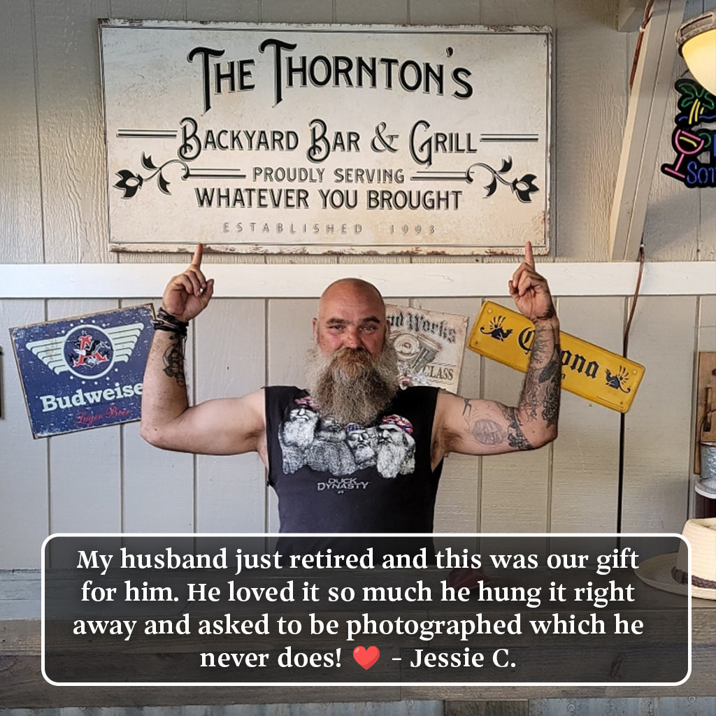 Backyard Bar & Grill Sign, photo 9 of 9