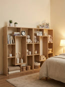 7-Tier Cube Bookshelf, Tall Narrow Bookcase for Small Spaces by 2Dropme