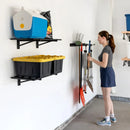 1' x 2' Bristol Garage Wall Mount Shelves | 2 Pack | Black by StoreYourBoard