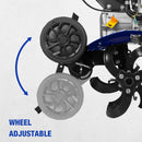 BILT HARD 99cc Gas Garden Tiller – Heavy-Duty 4-Cycle Engine, 24" Front Tines, Digs Up to 11.8" Deep – Perfect for Weeding, Cultivating & Soil Preparation