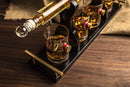 Shotgun Gun Large Whiskey & Wine Decanter Set Bullet Glasses