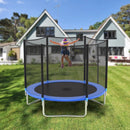 8 feet Safety Jumping Round Trampoline with Spring Safety Pad by LJGDeals
