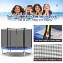 8 feet Safety Jumping Round Trampoline with Spring Safety Pad by LJGDeals