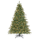 6/7/8 Feet Christmas Tree with Warm White LED Lights and Pine Cones by LJGDeals