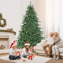 6/7/8 Feet Christmas Tree with Warm White LED Lights and Pine Cones by LJGDeals