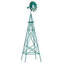 8 Feet Windmill Metal Ornamental Wind Wheel Weather Resistant