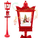 8 ft Musical Christmas Streetlight with Warm White LED Lights and Snowy Effects by LJGDeals