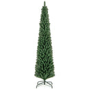 5/6/7/8 Feet Pencil Christmas Tree with 295/392/523/671 Memory Wire Branch Tips and Upgraded Metal Stand by DirectDeals