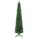 5/6/7/8 Feet Pencil Christmas Tree with 295/392/523/671 Memory Wire Branch Tips and Upgraded Metal Stand by LJGDeals