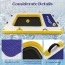 8 ft x 8 ft Inflatable Dock Platform with Mesh Swim Lounge by LJGDeals